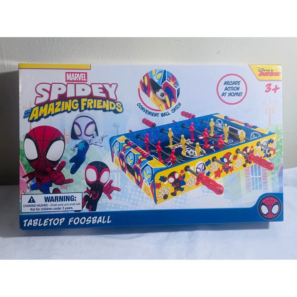 Marvel Spidey Amazing Friends Tabletop Foosball Game Disney Junior NEW Gift Toy